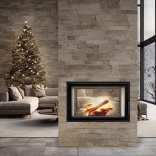 Kamineinsatz aus Stahl LUCY