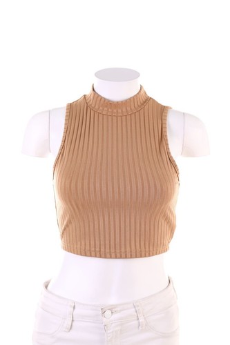 Shein crop top braun - shein, s