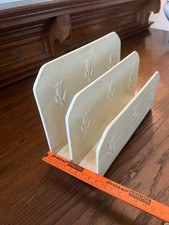 Serviettenhalter/Ständer Metall beige Vintage shabby chic Landhausstil gebraucht