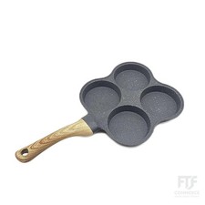 Jenngaoo Pfannkuchenpfanne Spiegelei Burger Pfanne Griff 4 Eier