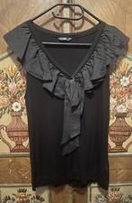 H&M Top M Schwarz mit Schleife