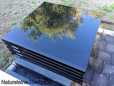 Grababdeckung Abdeckplatte Grabplatte Friedhof echter Naturstein Granit schwarz