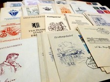 Auswahl ddr fdc - ddr, 1956