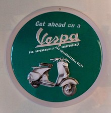 Platte Metall Vintage Vespa