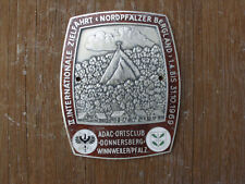 ADAC PLAKETTE INT. ZIELFAHRT 1.4.bis 31.10.1969 NORDPFÄLZER BERGLAND