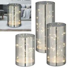 Edle LED Tisch-Glaslampe mit