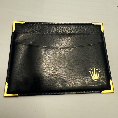 Rolex kartenmäppchen leder - rolex,
