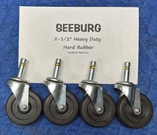 Set of 4 SEEBURG 2-1/2" RUBBER