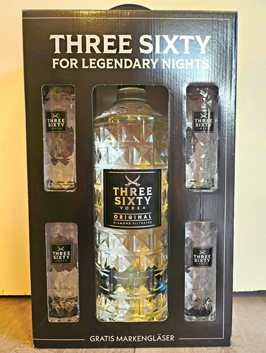 Three sixty vodka original - three,
