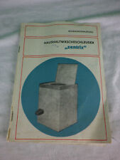 Bedienungsanleitung DDR Wäscheschleuder Zentrix 70er Jahre z235