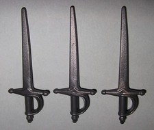 21173, 3x Schwert, Degen, Florett, Soldaten, Piraten, anthrazit