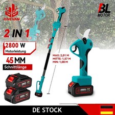 2IN1 45MM Teleskop Akku Astschere Gartenschere Astsäge Stschneider Rebschere Kit