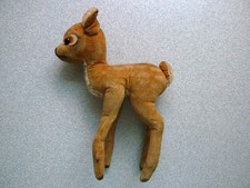 Steiff Reh Bambi -60er Jahre- 23 cm hoch-14 cm lang - Knopf und Fahne fehlen