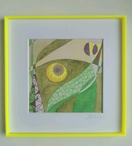 Mixed media zeichnung unikat - mixed-media,
