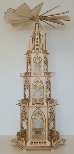 Bausatz gotische pyramide - bausatz,