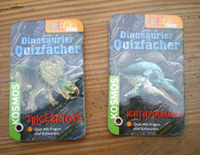 2 GEOlino Dinosaurier Quizfächer KOSMOS - Triceratops & Ichthyosaurus -