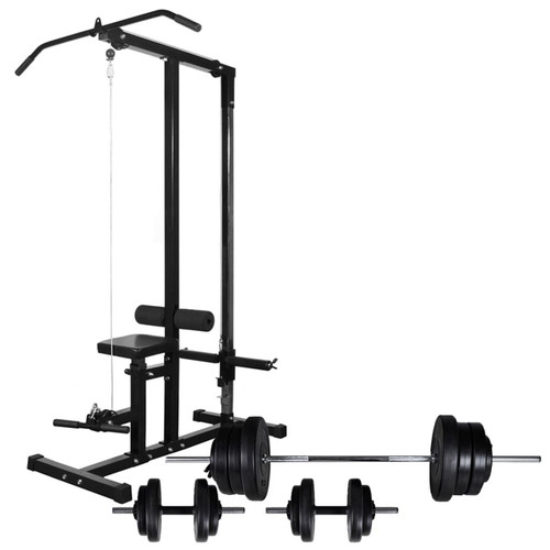 Kraftstation hantelset 5kg - kraftstation, 60,5kg