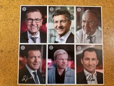 6X Vorstand FC Bayern München Autogrammkartensatz Handsigniert!!! RAR!!!