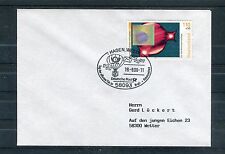 BRD Mi.-Nr. 2080 Der Kosmos mit Hologrammfolie auf Brief - b0953