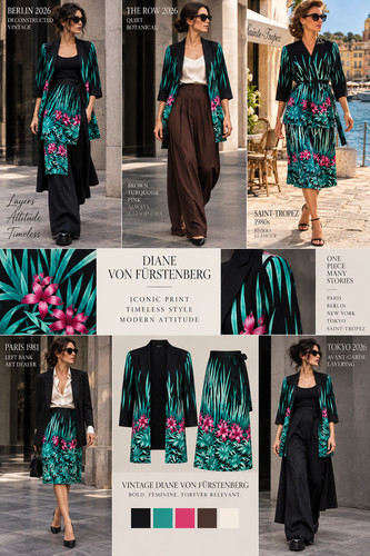 Fürstenberg wickelrock kimono - wickelrock,