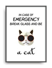 Kunstdruck BE A CAT Fine Art