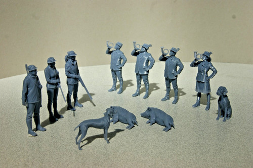 Figur jäger jagdhornbläser - jäger, &