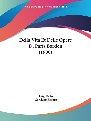 Luigi bailo della - (u.,