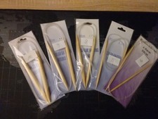 Rundstricknadeln Holzstricknadel Bambusstricknadel 80 cm lang, 4-10mm