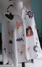 NEU oversize BLUSE Hemd LEINEN