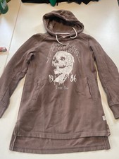 CedarWood State Damen Oversize Hoodie Gr. XS Braun Kapuzenpulli Totenkopf-Print