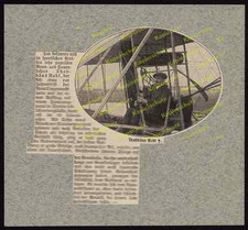 Radrennfahrer Thaddäus Robl Pilot Luftfahrt Farmann Flugzeug Tod Stettin 1910