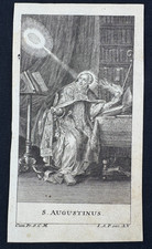 S. Augustinus, Heiligenbild Andachtsbild Gnadenbild um 1720