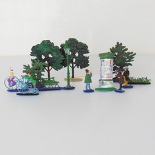 12 Zinnfiguren,  Berliner Zinnfiguren, 2-seitig, Parkbesucher 19. Jahrhundert