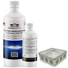 HPEVM-100 Elektro Vergussmasse (glasklar) - Gießharz für Kabel, LED & Elektronik