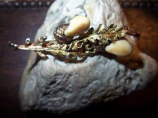 Hochfeine-Grandel-Trachten-Brosche-800-Silber-vergoldet-Handarbeit-1920-1935