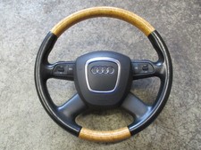HOLZ Multifunktion Lenkrad Audi S6 A6 4F Lederlenkrad 4F0419091BK Wippen