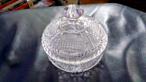 Glas bonboniere mit - glas, deckel"