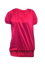 Rundhals T-Shirt Satin elastischer Saum Special Office/Regular Wear...