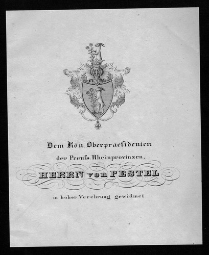 1840 von pestel wappen - wappen, adel