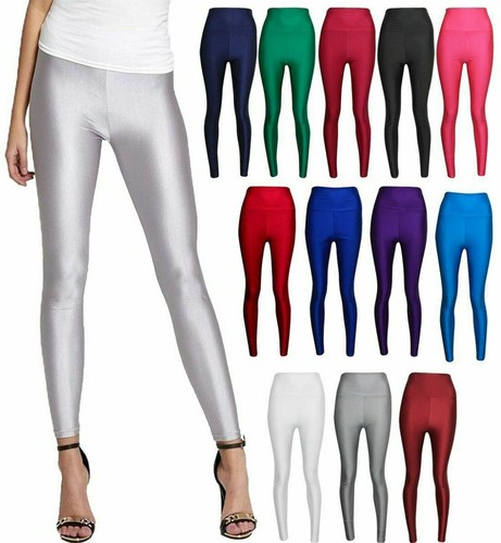Damen glanz leggings wetlook - glanz,