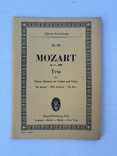 Noten.  Mozart. Trio. K 498