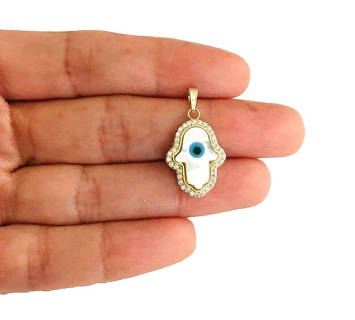 Massiver 10k gelbgold hamsa - 10k,