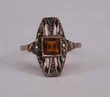 Art Déco Silberring mit