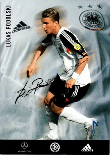 Autogrammkarte lukas podolski - autogrammkarte,