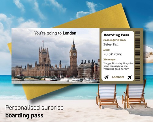 Bordkarte nach london - bordkarte,