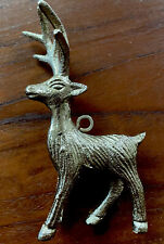 Hirsch Rentier Elch Figur Anhänger Weihnachtsdeko  Goldfarben Neu