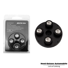 Original Mercedes-AMG Ventilzierkappen schwarz Set 4-Teilig Mercedes-Benz NEU