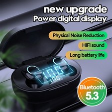 Bluetooth 5.3 Kopfhörer In-Ear Headset Earphone Touch Control für iPhone Android