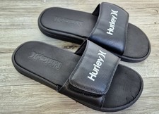Jugendliche Badelatschen Größe US 8 EU 40,50 Hurley schwarz mit Klettverschluss 