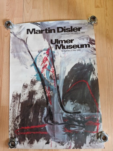 Martin disler plakat signiert - disler,